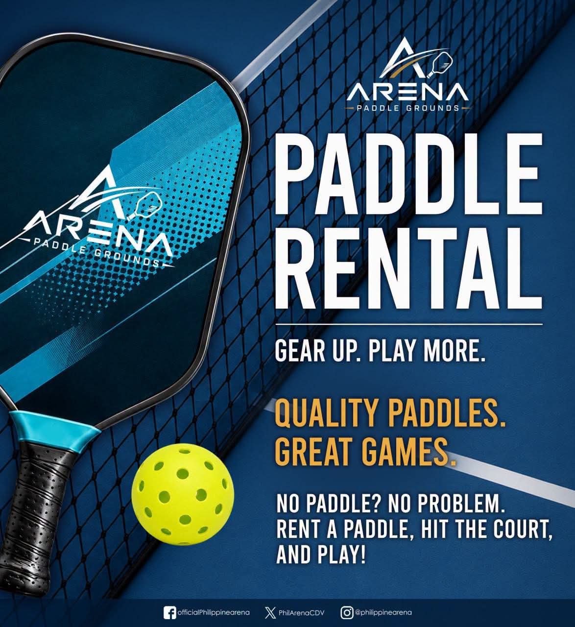 FOR RENT PADDLES